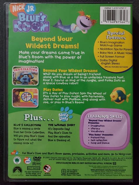 Blues Clues Blues Room Beyond Your Wildest Dreams Dvd 2005 Nick