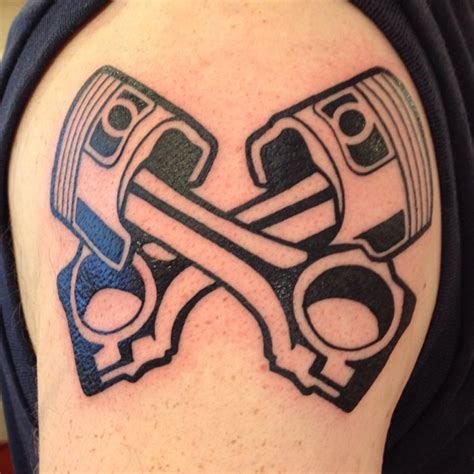 Traditional Piston Tattoo