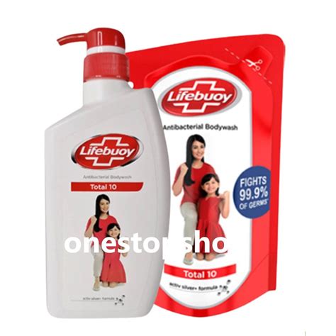 Lifebuoy Antibacterial Bodywash Total Ml Ml Refill Shopee