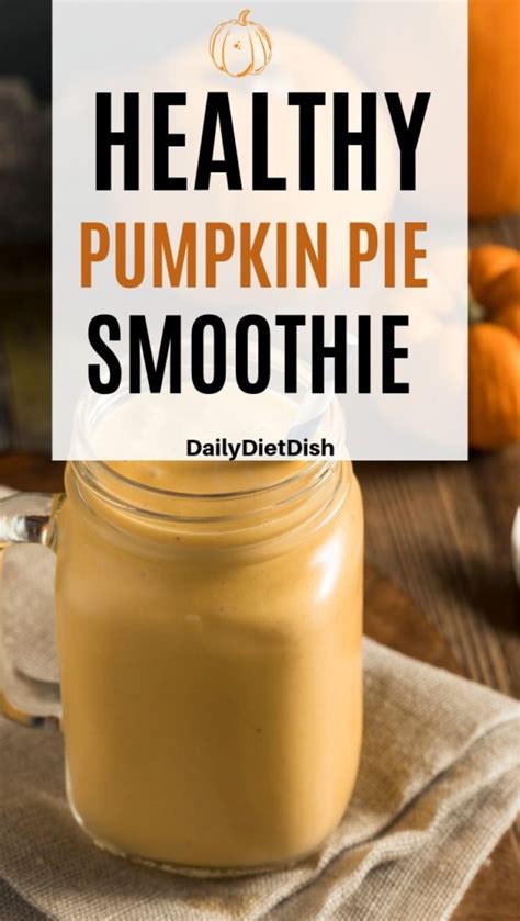 Pumpkin Spice Smoothie Recipe With Pumpkin Puree Daily Diet Dish