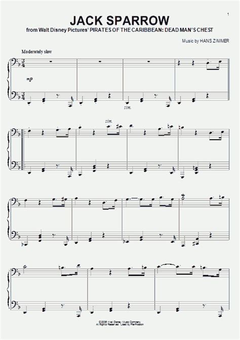 Print instantly, or sync to our free pc, web and mobile apps. Pirates Of The Caribbean Theme Piano Sheet Music - Epic Sheet Music