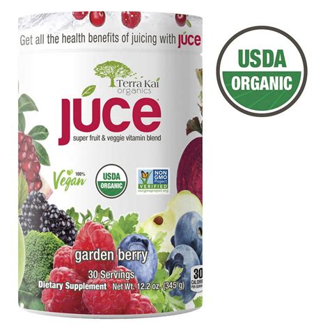 Terra Kai Organics Usda Organic Juce Super Fruit And Veggie Vitamin