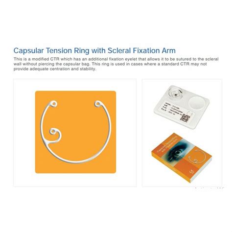 Capsular Tension Rings With Scleral Fixation Arm For Hospital At Best
