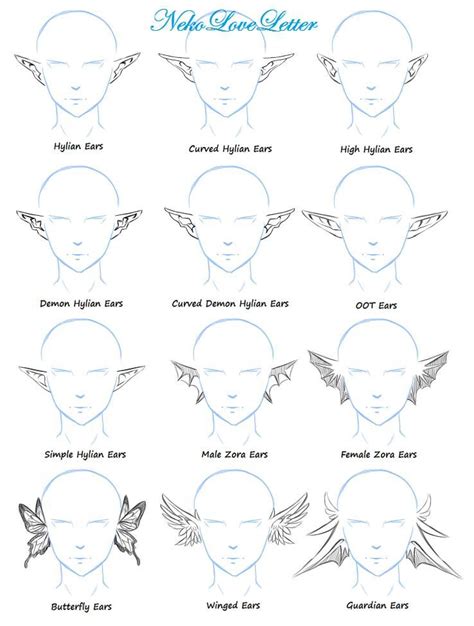 Ears Practice By Nekoloveletter On Deviantart Elf Drawings Fantasy