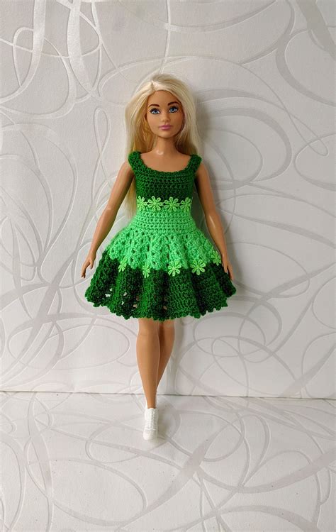 curvy barbie clothes fashionistas barbie crochet dress for curvy barbie doll crochet barbie