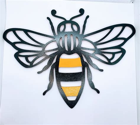 Bumble Bee Wall Art Geometric Bumble Bee Animal Wall Etsy