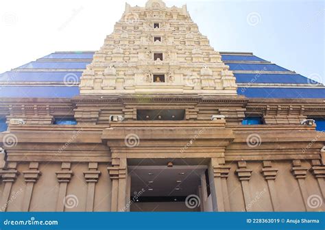 Iskcon Radha Krishna Templebangaloreindia View From Below And Front