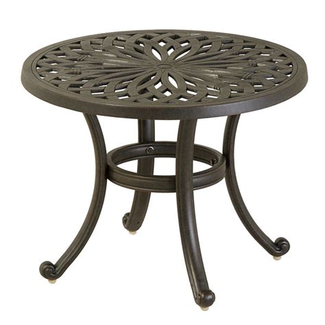 Buy outdoor furniture for lounging at patio.com. Hanamint Mayfair 24" Round End Table Outdoor Furniture ...
