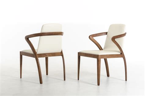 Go to the room inspiration gallery. Modrest Falcon Modern Walnut and Cream Dining Chair ...