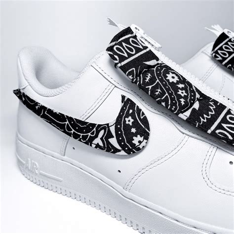 Black Bandana Set For Custom Af1 Kit For Customize Your Etsy