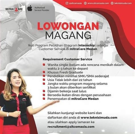 Guru, kepala unit, motivator mandiri kualifikasi Info Loker Medan Terbaru Juli 2020 di Mitracare Medan - POSKERJAMEDAN.COM