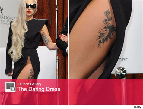 Whoa Lady Gaga Nearly Flashes All In Daring Dress