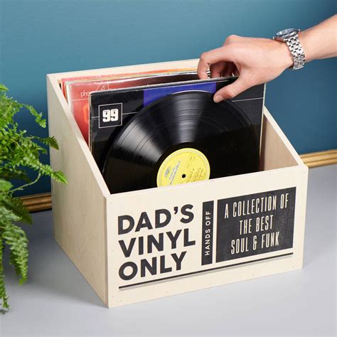 Personalised Vinyl Record Storage Box By Oakdene Designs Record