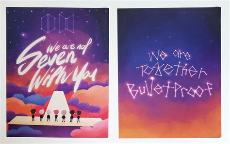 Bts We Are Together Bulletproof Poster Premium Quality Etsy
