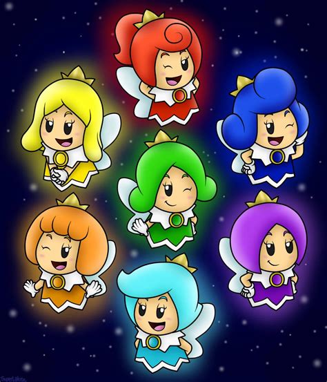 The Cute Sprixies Princesses By Superlakitu On Deviantart Super Mario