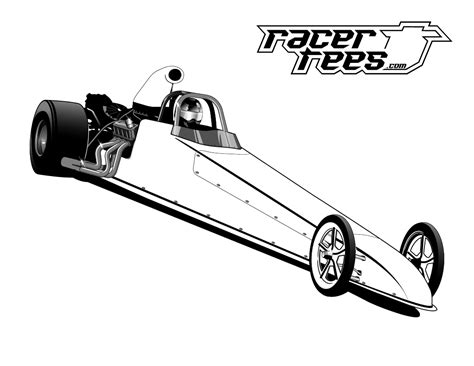 Drag Race Car Coloring Pages