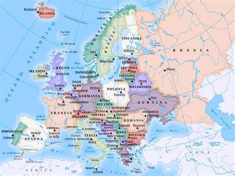 Cartina Politica Europa Scarica Gratis La Cartina D Europa