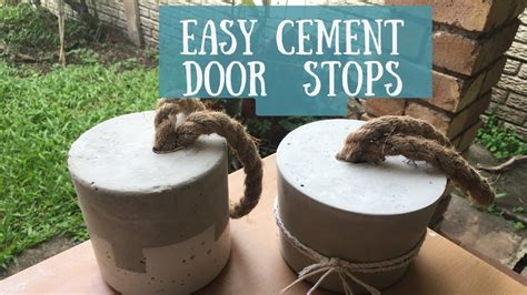 Easy Cement Door Stop Diy Yolande Youtube