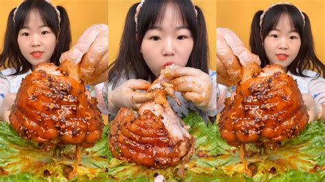 Mukbang Eating Show 먹방 Chinese Food Spicy Pork Belly ASMR Satisfying YouTube
