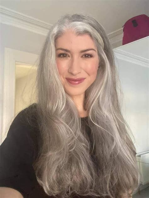 Pin By Gail Hollingsworth On Gray Hair Dont Care Grey Hair Transformation Long Silver Hair