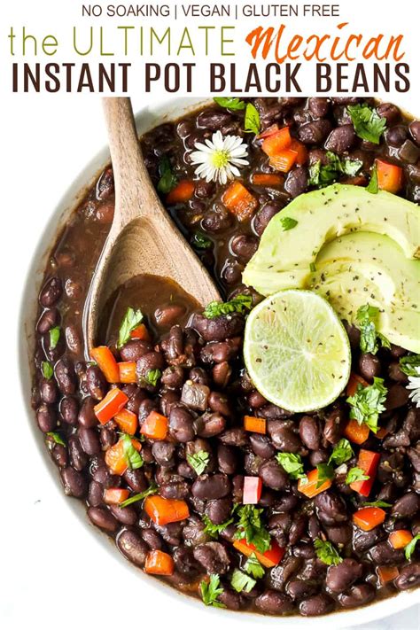 Easy Mexican Instant Pot Black Beans Quick No Soak Method