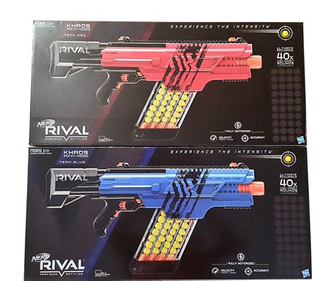 Buy Nerf Rival Khaos Mxvi 4000 Blaster Red And Blue Bundle 2x Fully Motorized Playing S With
