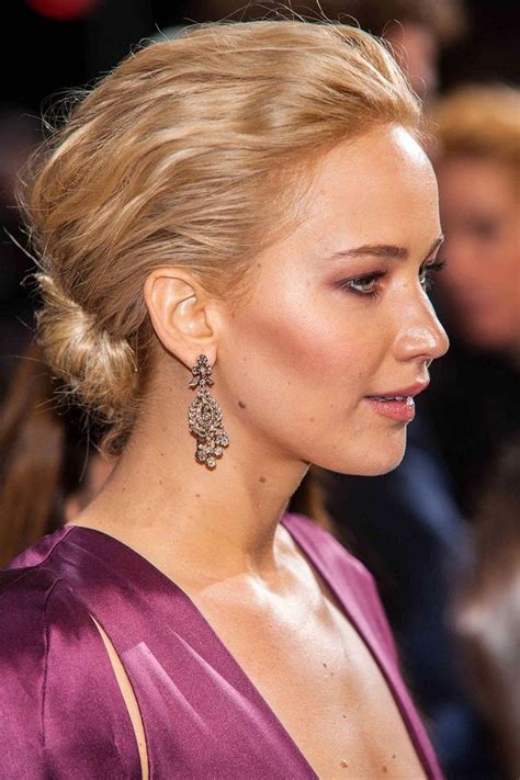Gorgeous Celebrity Updos That You Can Actually Copy Jennifer Lawrence