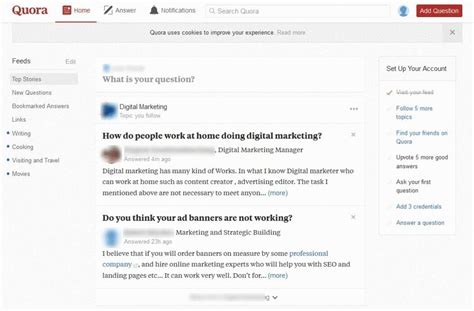 The quora home page actually has multiple cookie variables. What is Quora? |Getting started on the question and answer ...
