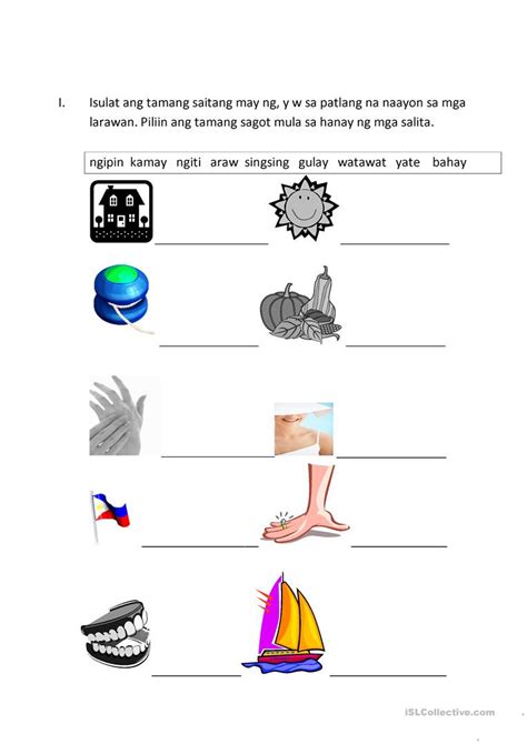 Filipino Worksheets English Esl Worksheets For Distance Learning And
