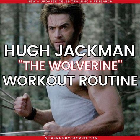 Hugh Jackman Wolverine Workout Workout Routine For Men Workout