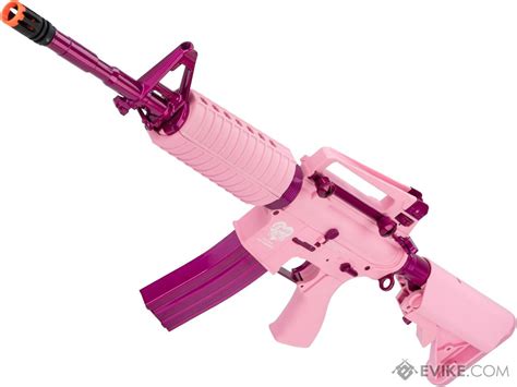 Gandg M4 Carbine Femme Fatale Special Edition M4 Combat Machine Airsoft Aeg Rifle Package Pink