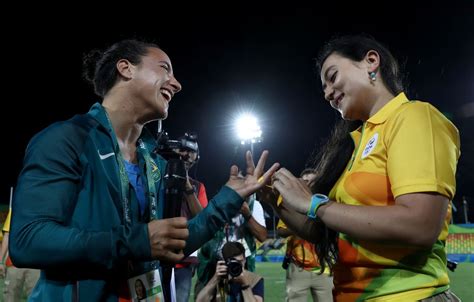Rugby Player Accepts On Field Olympic Marriage Proposal Cnn