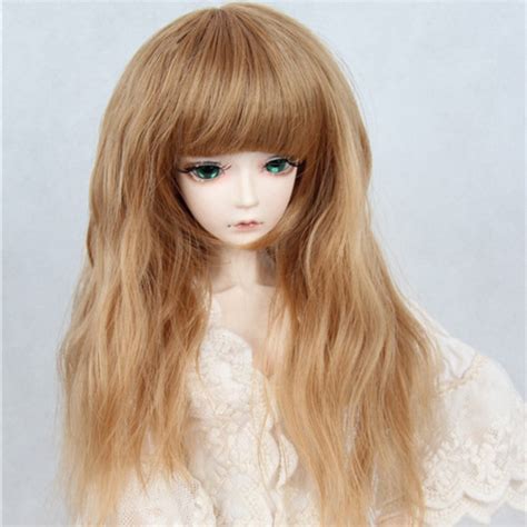 Bjd Sd Doll Wig Long Noodles Micro Volumes Bjd Wig 1 3 1 4 1 6 In Dolls Accessories From Toys