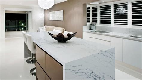 Statuario Milane Ws5213 Imac Polarstone Engineered Quartz Kitchen