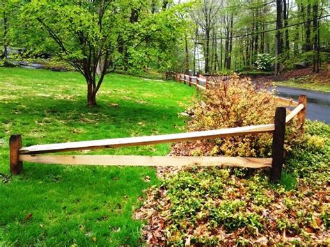 Rail Rustic Split Rail Fence Fence Landscaping Privacy Fence