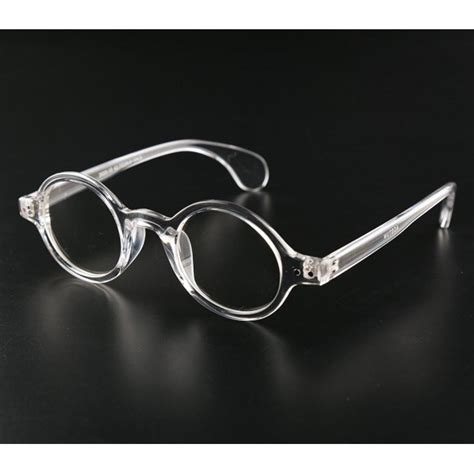 Small Round Eyeglasses Plain Glasses Frame Clear Lens 42mm Clear Cu12fbng2ef
