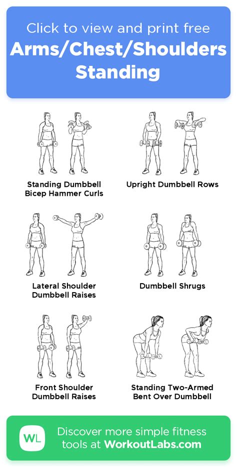 Free Workout Armschestshoulders Standing 1 Min Arms Back