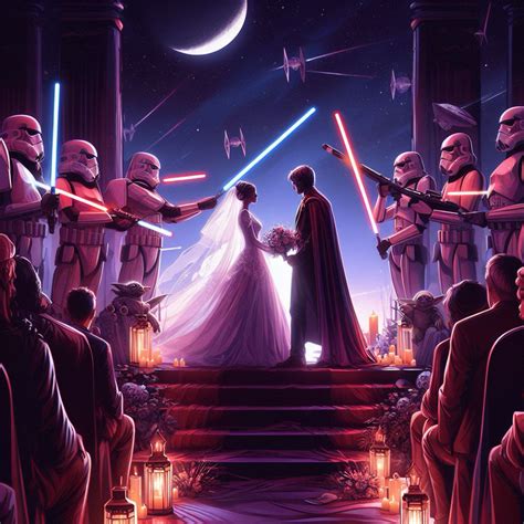 Star Wars Themed Wedding Ai Art Fandom