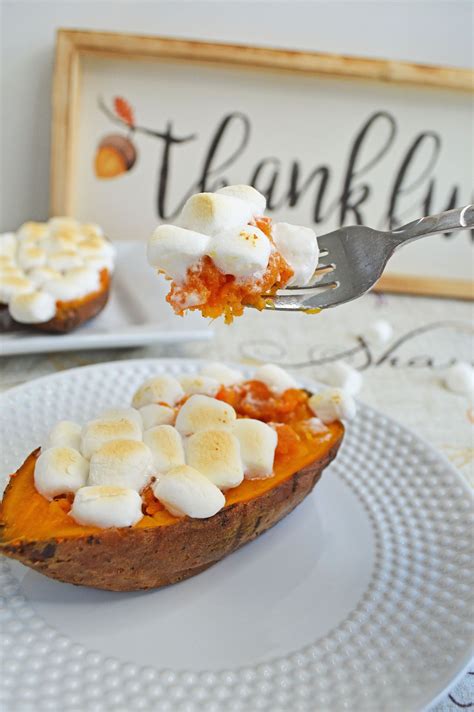 Twice Baked Sweet Potatoes With Marshmallows Recipe Twice Baked