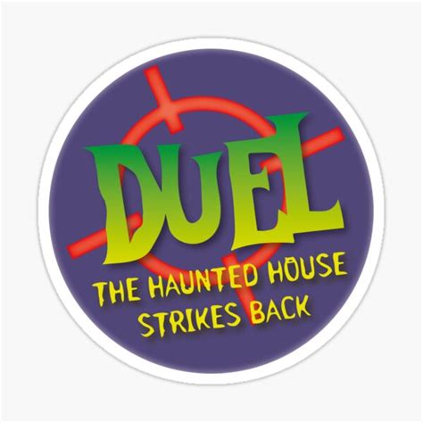 Duel The Haunted House Strikes Back Alton Towers Sticker By Tackyjacqui Redbubble