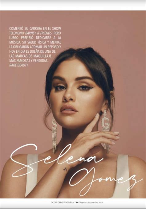 Selena Gomez Ocean Drive Magazine Augustseptember 2023 Issue