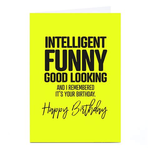 Buy Personalised Punk Birthday Card Intelligent Funny For Gbp 229 Card Factory Uk