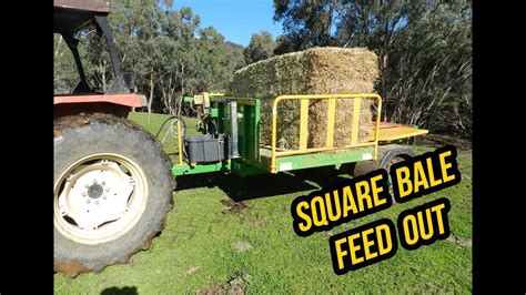 Square Bale Feed Out Machine Youtube