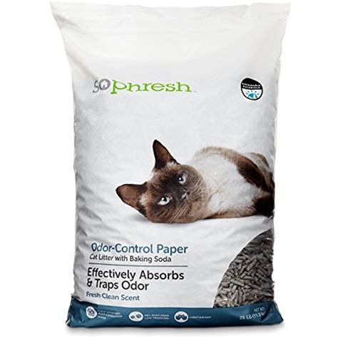 Cat litter can be annoying to deal with. So Phresh Odor Control Paper Pellet Cat Litter, 25 lbs ...