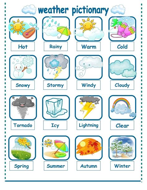 Weather Seasons Pictionary