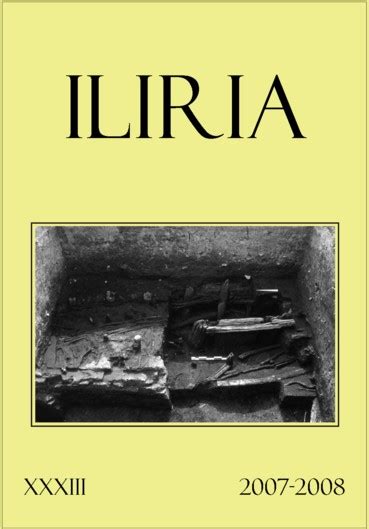 Iliria Vol 33 2007 Persée