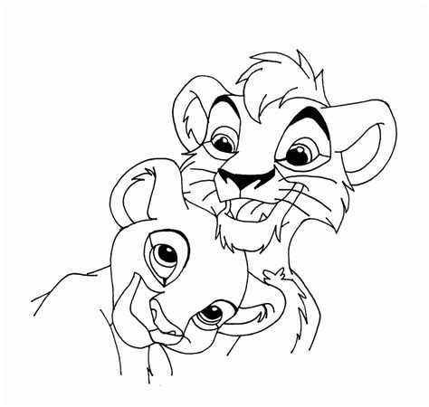 Simba Coloring Page And Book Coloring Home