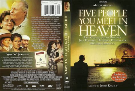 They went to theme parks where you paid $75 a ticket and had your photo taken with a giant furry character. The Five People You Meet In Heaven - Movie DVD Scanned ...