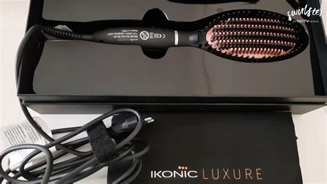 Hairstyling Review We Tried The Straightening Luxure Hot Brush From Ikonic