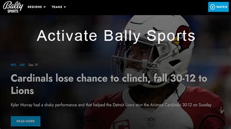 How To Activate Bally Sports On Roku Amazon Fire Tv And Apple Tv De